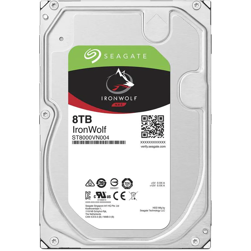 Накопичувач HDD SATA 8.0TB Seagate IronWolf NAS 7200rpm 256MB (ST8000VN004) - зображення 1