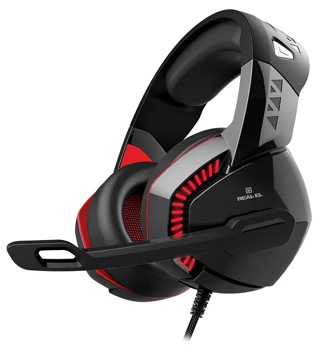 Гарнітура REAL-EL GDX-7800 Black/Red - зображення 1