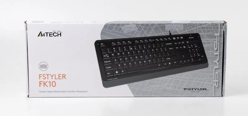 Клавіатура A4Tech FK10 Ukr Grey - мініатюра 4