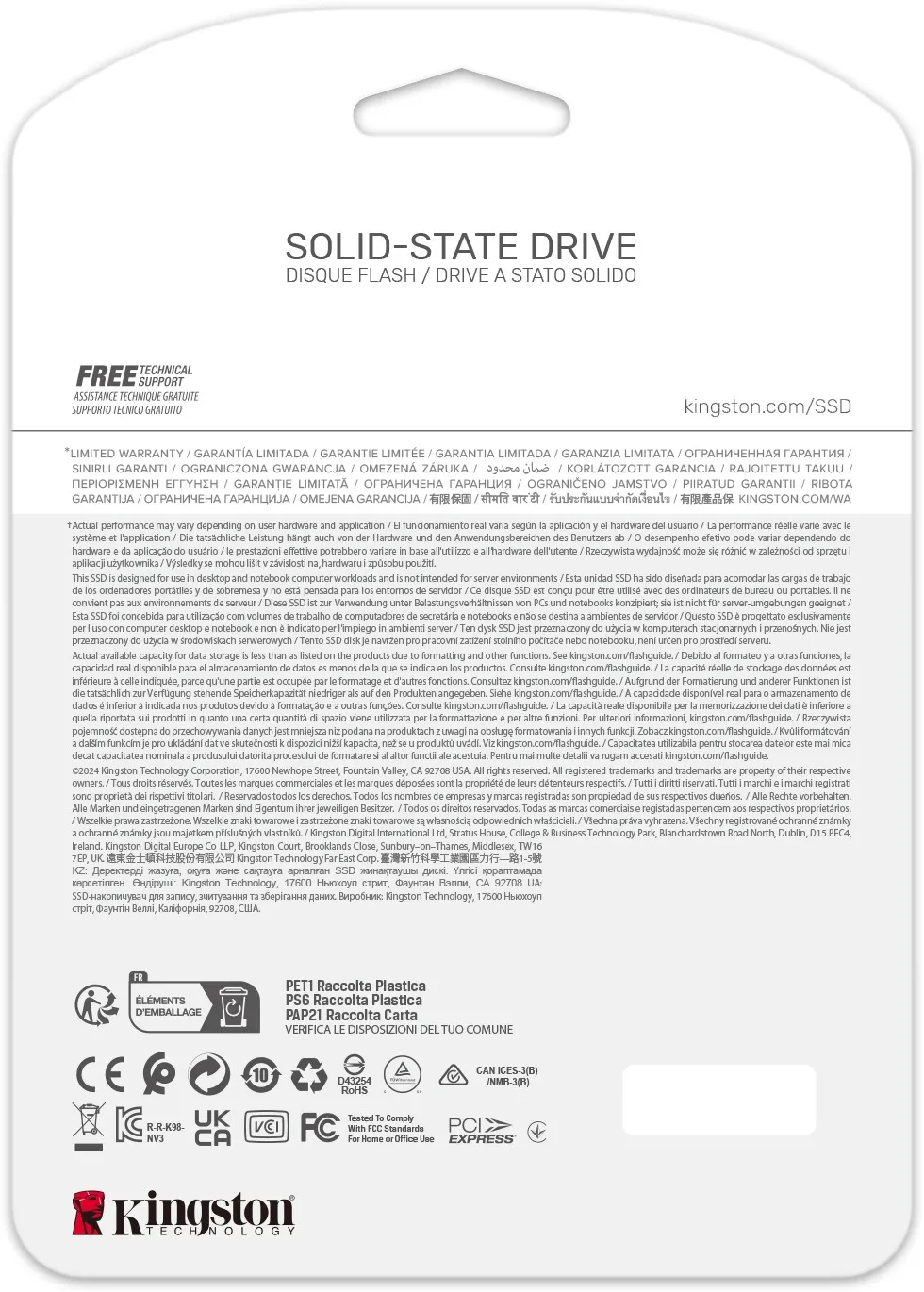 Накопичувач SSD M.2 2280 1TB Kingston (SNV3S/1000G) - мініатюра 7