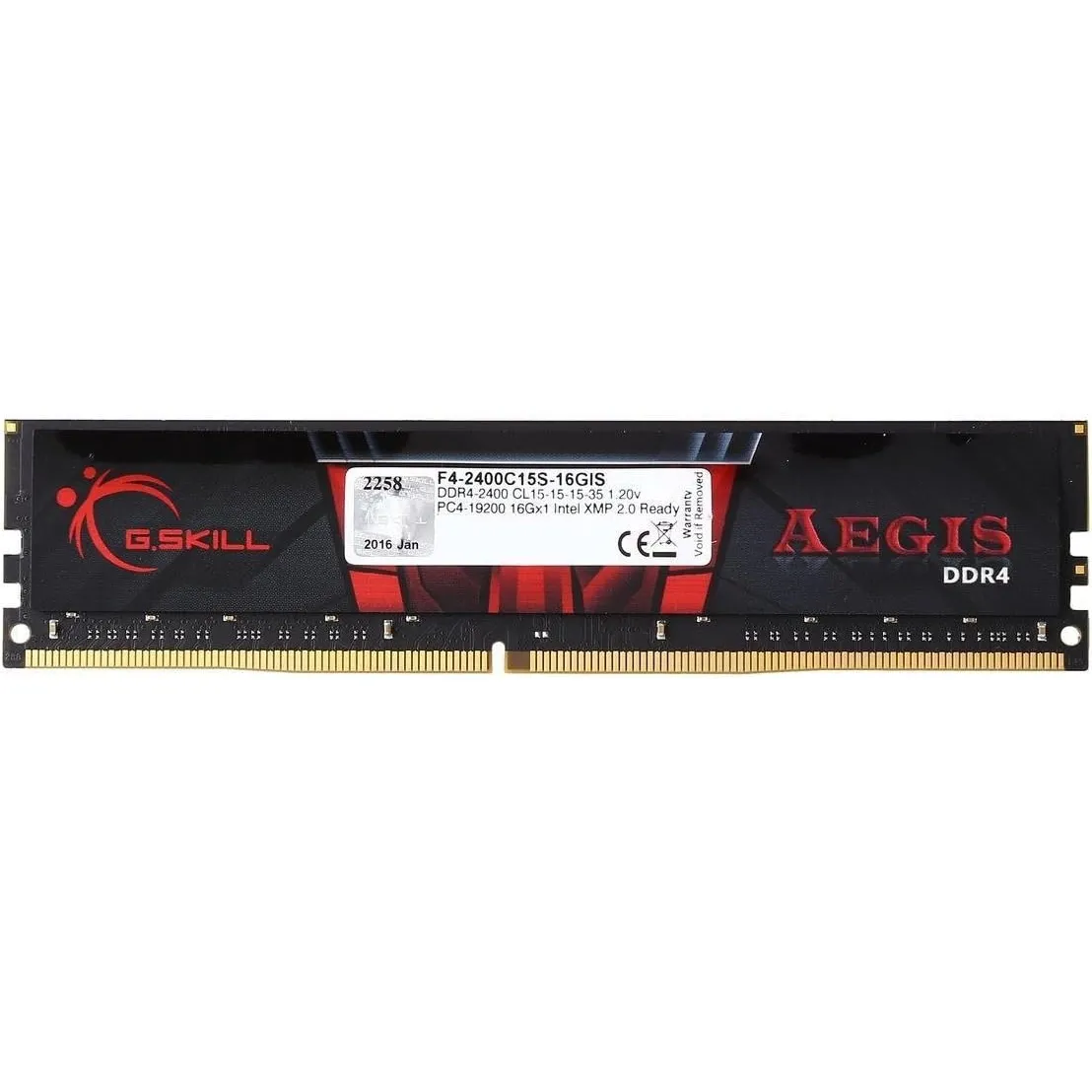 Модуль пам`ятi DDR4 16GB/2400 G.Skill Aegis (F4-2400C15S-16GIS) - зображення 1