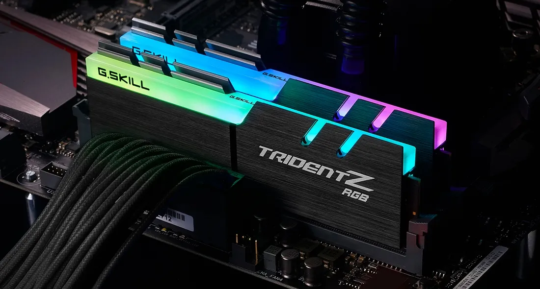 Модуль пам`ятi DDR4 2x16GB/3200 G.Skill Trident Z RGB (F4-3200C16D-32GTZR) - мініатюра 4