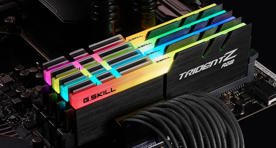 Модуль пам`ятi DDR4 2x16GB/3200 G.Skill Trident Z RGB (F4-3200C16D-32GTZR) - мініатюра 6