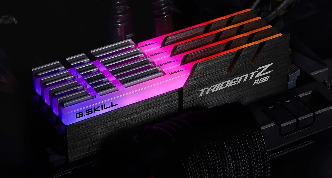Модуль пам`ятi DDR4 2x16GB/3200 G.Skill Trident Z RGB (F4-3200C16D-32GTZR) - мініатюра 7