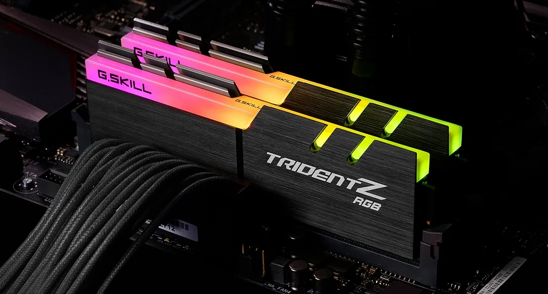 Модуль пам`ятi DDR4 2x16GB/3200 G.Skill Trident Z RGB (F4-3200C16D-32GTZR) - мініатюра 9