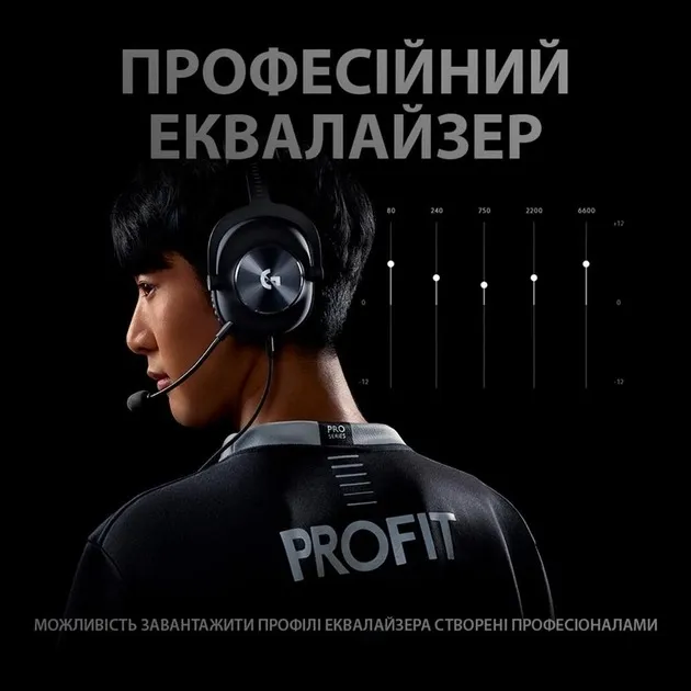 Гарнітура Logitech Pro X Gaming Black (981-000818) - мініатюра 11