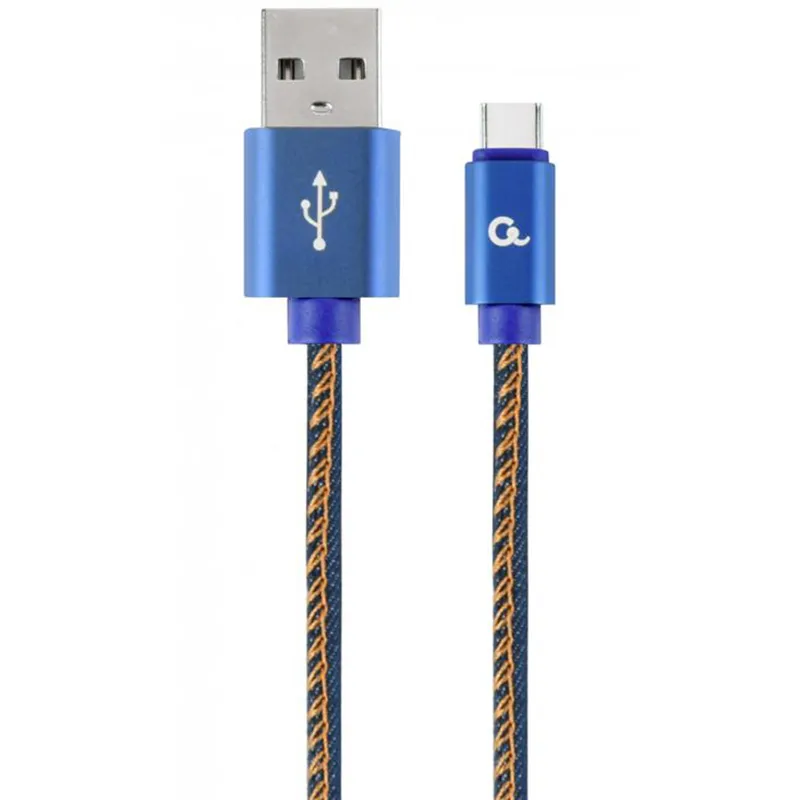 Кабель Cablexpert USB - USB Type-C V 2.0 (M/M), 2 м, синій (CC-USB2J-AMCM-2M-BL) - мініатюра 2