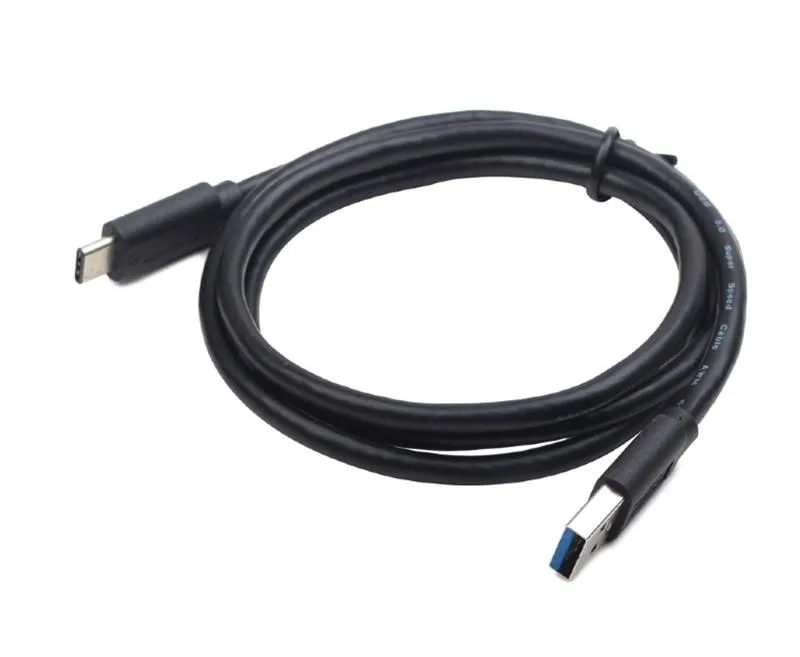 Кабель Cablexpert USB - USB Type-C V 3.0 (M/M), 1 м, преміум, чорний (CCP-USB3-AMCM-1M) - зображення 1