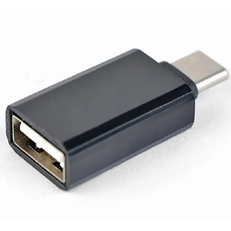 Адаптер Cablexpert USB Type-C - USB V 2.0 (M/F) Black (CC-USB2-CMAF-A)  - мініатюра 2