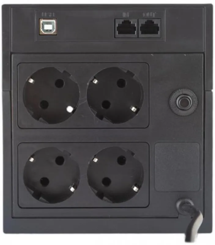 Джерело безперебійного живлення Powercom RPT-1500AP, 4xSchuko, LCD (00210225) - мініатюра 2
