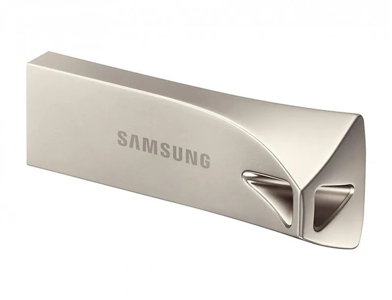 Флеш-накопичувач USB3.1 64GB Samsung Bar Plus Champagne Silver (MUF-64BE3/APC) - мініатюра 2