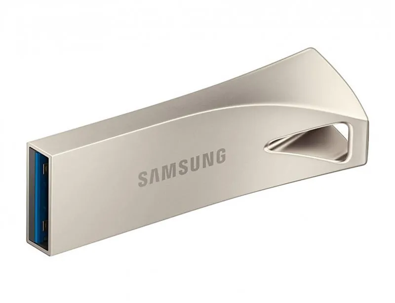 Флеш-накопичувач USB3.1 64GB Samsung Bar Plus Champagne Silver (MUF-64BE3/APC) - мініатюра 3