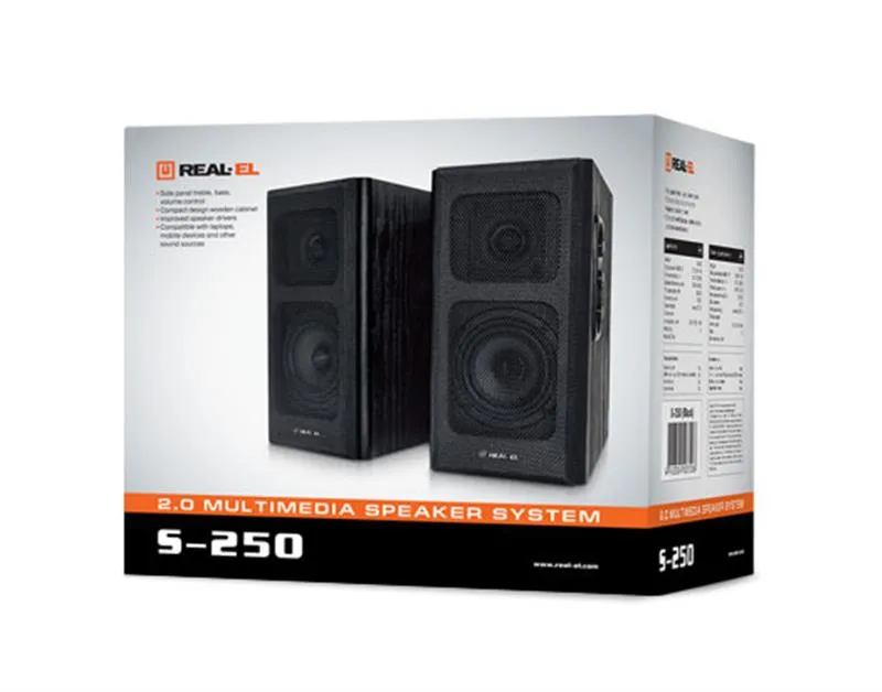 Акустична система REAL-EL S-250 Black - мініатюра 7