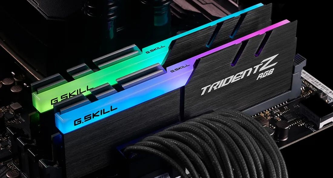 Модуль пам`ятi DDR4 2x16GB/3600 G.Skill Trident Z RGB (F4-3600C18D-32GTZR) - мініатюра 6