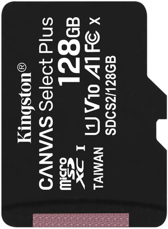 Карта пам`яті MicroSDXC 128GB UHS-I Class 10 Kingston Canvas Select Plus R100MB/s (SDCS2/128GBSP) - зображення 1