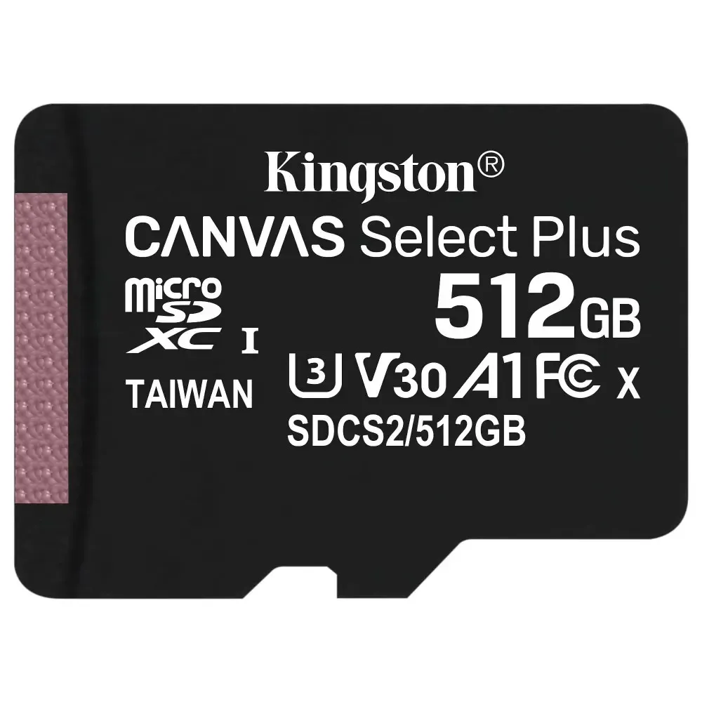 Карта пам`яті MicroSDXC 512GB UHS-I/U3 Class 10 Kingston Canvas Select Plus R100/W85MB/s (SDCS2/512GBSP) - зображення 1