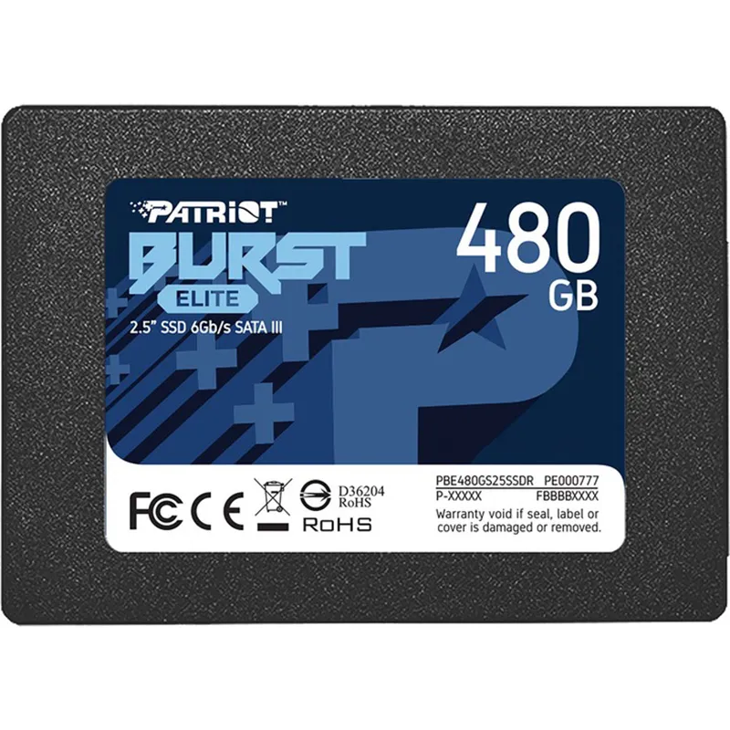 Накопичувач SSD 2.5" 480GB Burst Elite Patriot (PBE480GS25SSDR) - зображення 1