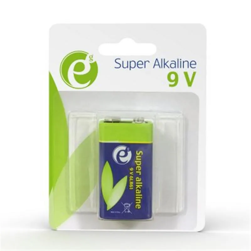 Батарейка EnerGenie Super Alkaline 6LR61 BL 1 шт - зображення 1