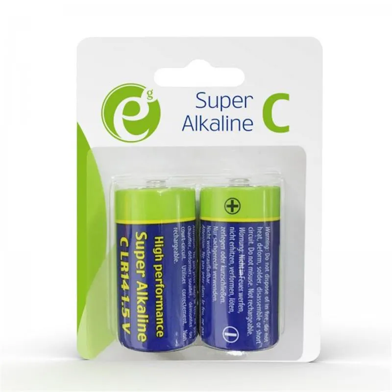 Батарейка EnerGenie Super Alkaline C/LR14 BL 2 шт - зображення 1