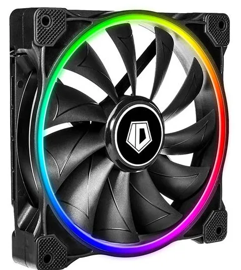 Вентилятор ID-Cooling ZF-14025-ARGB (Single Pack), 140x140x25мм, 4-pin PWM, чорний - зображення 1