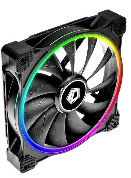 Вентилятор ID-Cooling ZF-14025-ARGB (Single Pack), 140x140x25мм, 4-pin PWM, чорний - мініатюра 2