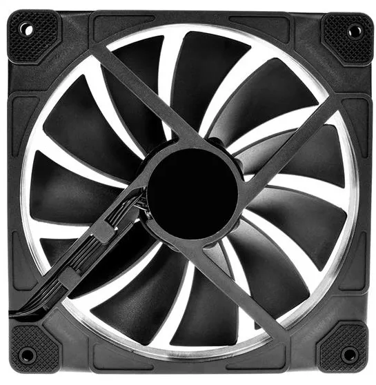 Вентилятор ID-Cooling ZF-14025-ARGB (Single Pack), 140x140x25мм, 4-pin PWM, чорний - мініатюра 6