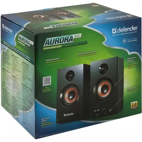 Акустична система Defender 2.0 Aurora S20 Black (65419) - мініатюра 4