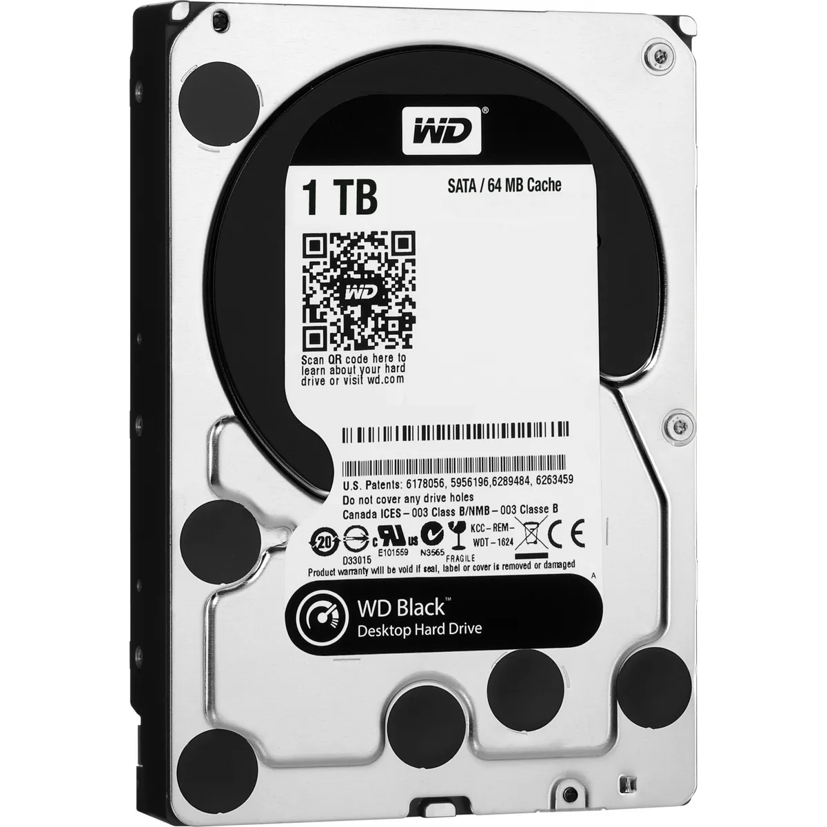 Накопичувач HDD SATA 1.0TB WD Black 7200rpm 64MB (WD1003FZEX) Ref - зображення 1