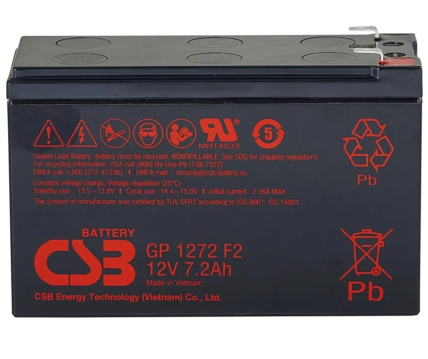 Акумуляторна батарея CSB 12V 7.2AH (GP1272) AGM - зображення 1