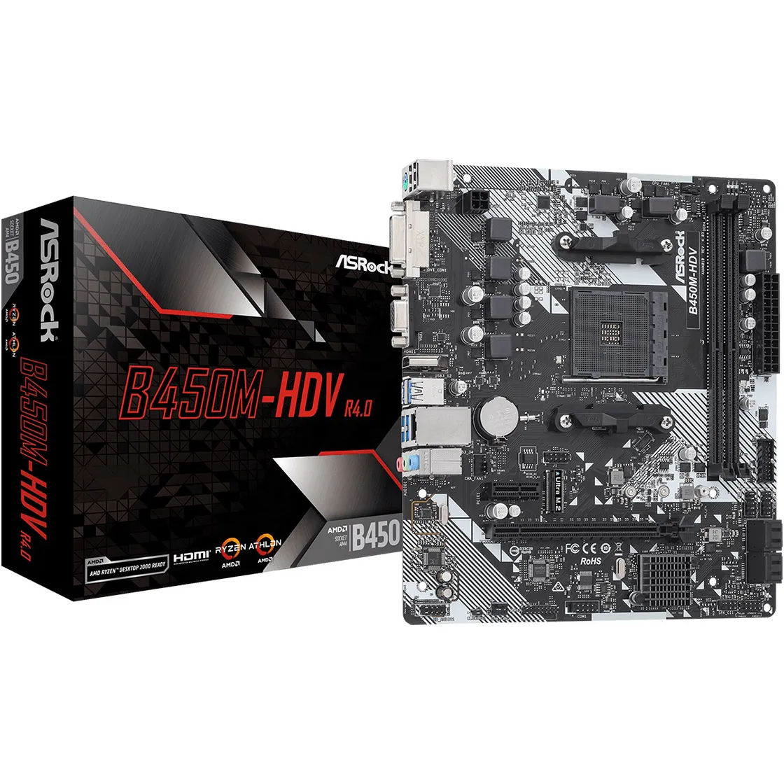 Материнська плата ASRock B450M-HDV R4.0 Socket AM4 - мініатюра 5