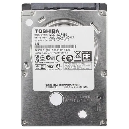 Накопичувач HDD 2.5" SATA 500GB Toshiba 7200rpm 16MB (MQ01ACF050) Ref