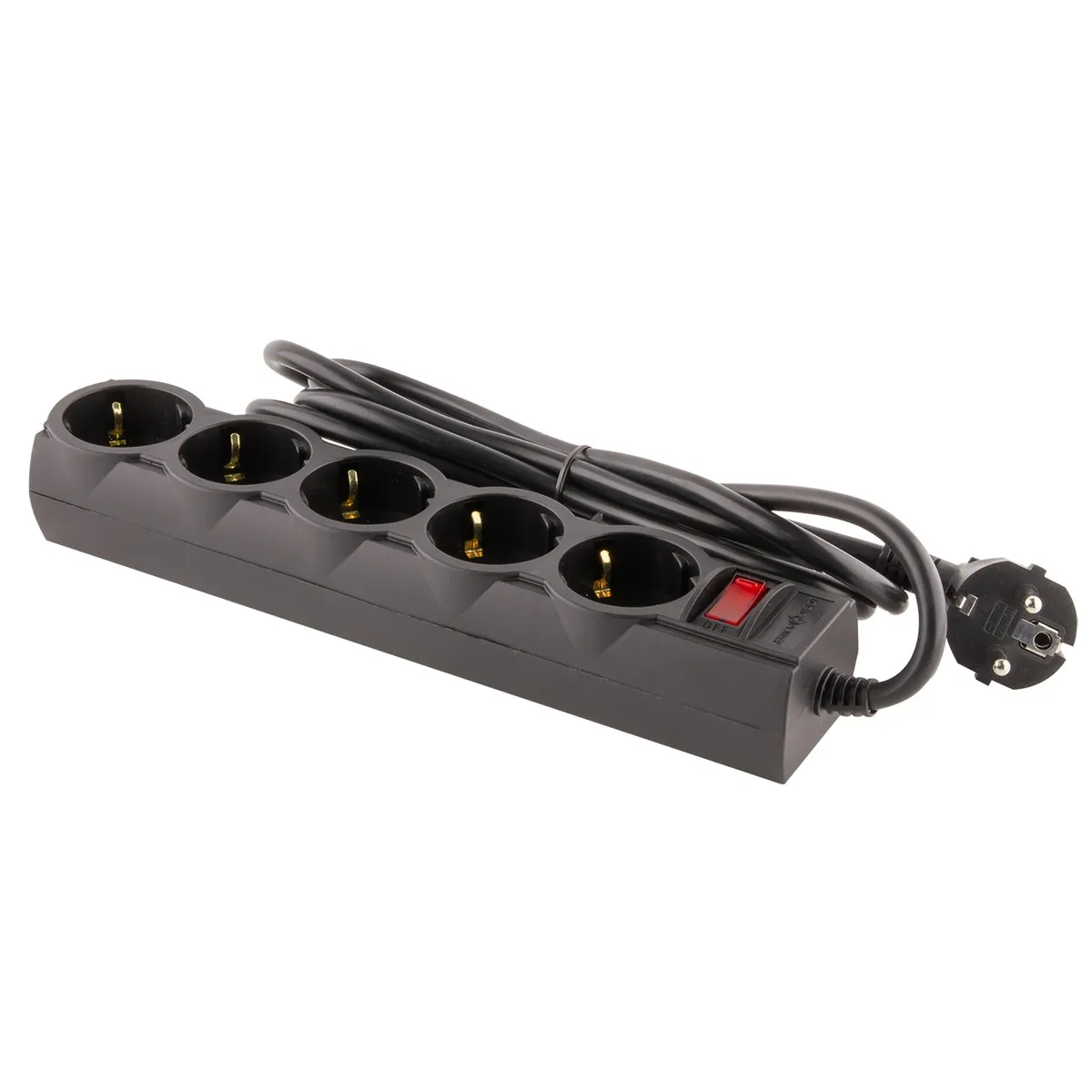 Фільтр живлення LogicPower 5 розеток 3м LP-X5 Premium Black (LP9584) - мініатюра 4
