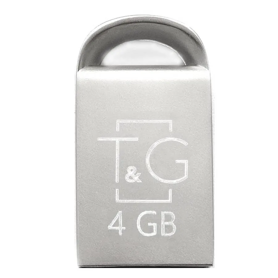 Флеш-накопичувач USB 4GB T&G 107 Metal Series Silver (TG107-4G) - зображення 1