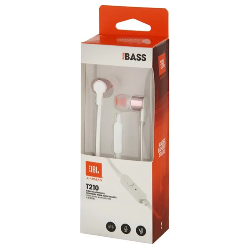 Гарнітура JBL T210 Rose Gold (JBLT210RGD) - мініатюра 4