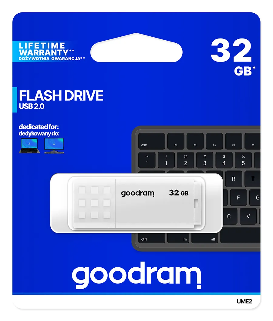 Флеш-накопичувач USB2.0 32GB Goodram UME2 White (UME2-0320W0R11) - мініатюра 5