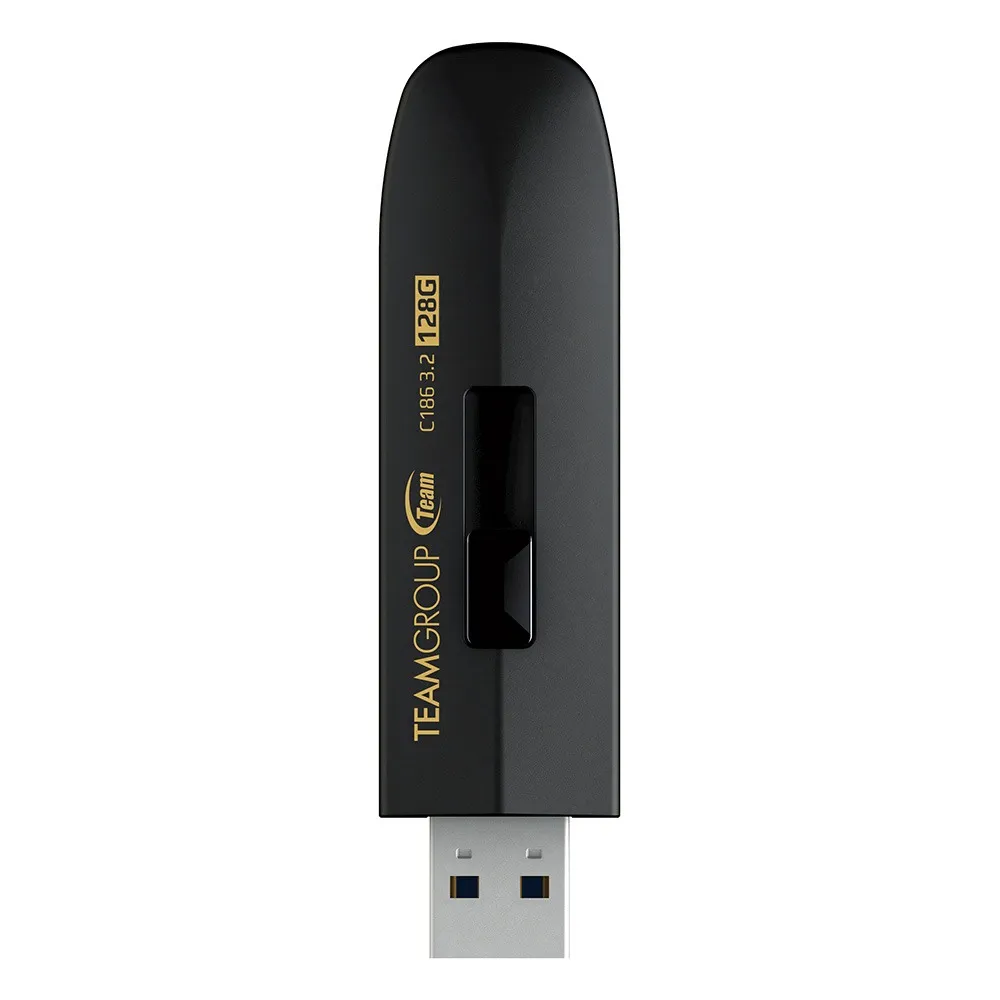Флеш-накопичувач USB3.2 128GB Team C186 Black (TC1863128GB01) - зображення 1