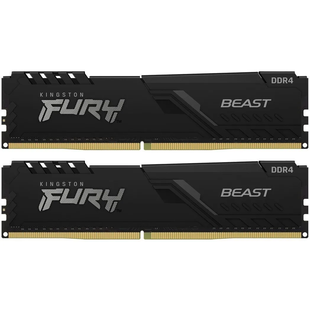 Модуль пам`ятi DDR4 2x16GB/3200 Kingston Fury Beast Black (KF432C16BBK2/32) - мініатюра 11