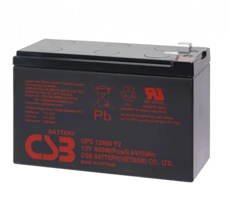 Акумуляторна батарея CSB UPS12460/01840 12V 9AH AGM - зображення 1
