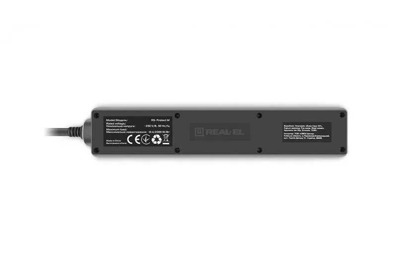 Фільтр живлення REAL-EL RS-Protect M 1.8м Black (EL122300026) - мініатюра 6