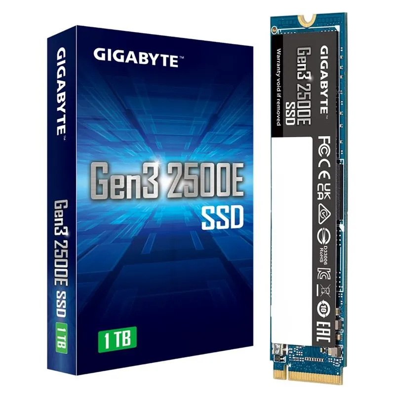 Накопичувач SSD 1TB Gigabyte Gen3 2500E M.2 PCIe NVMe 3.0 x4 3D TLC (G325E1TB) - мініатюра 6
