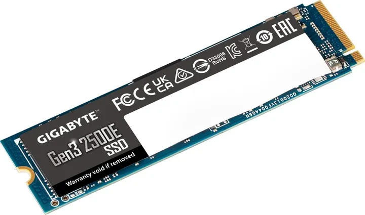 Накопичувач SSD  500GB Gigabyte Gen3 2500E M.2 PCIe NVMe 3.0 x4 3D TLC (G325E500G) - мініатюра 5