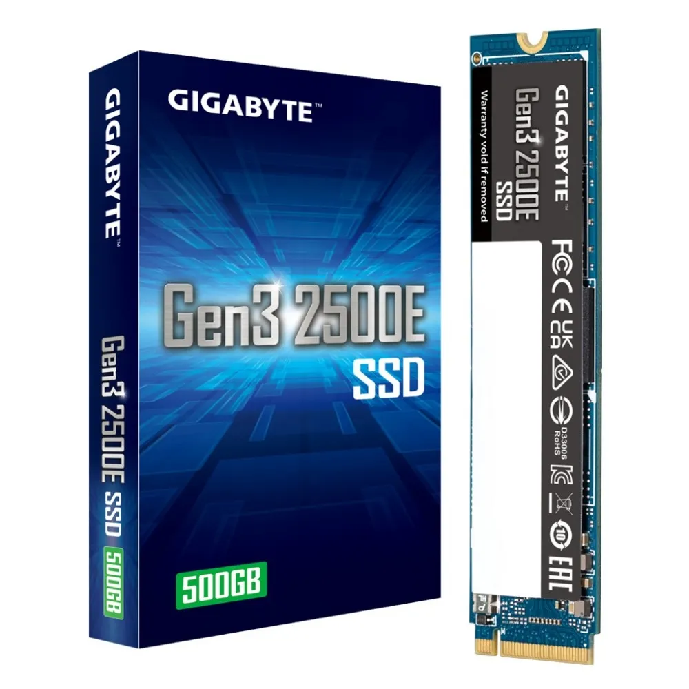 Накопичувач SSD  500GB Gigabyte Gen3 2500E M.2 PCIe NVMe 3.0 x4 3D TLC (G325E500G) - мініатюра 7
