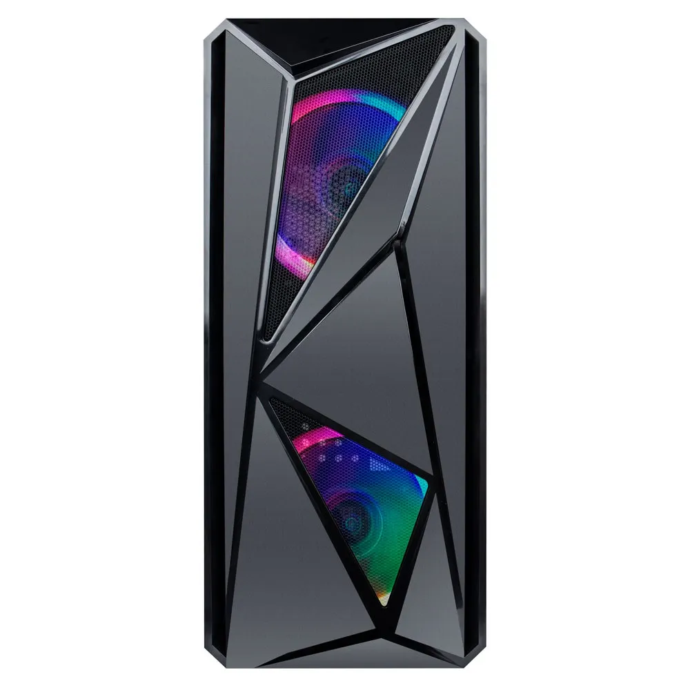 Корпус 1stPlayer F4-3R1 Color LED Black 500W - мініатюра 2