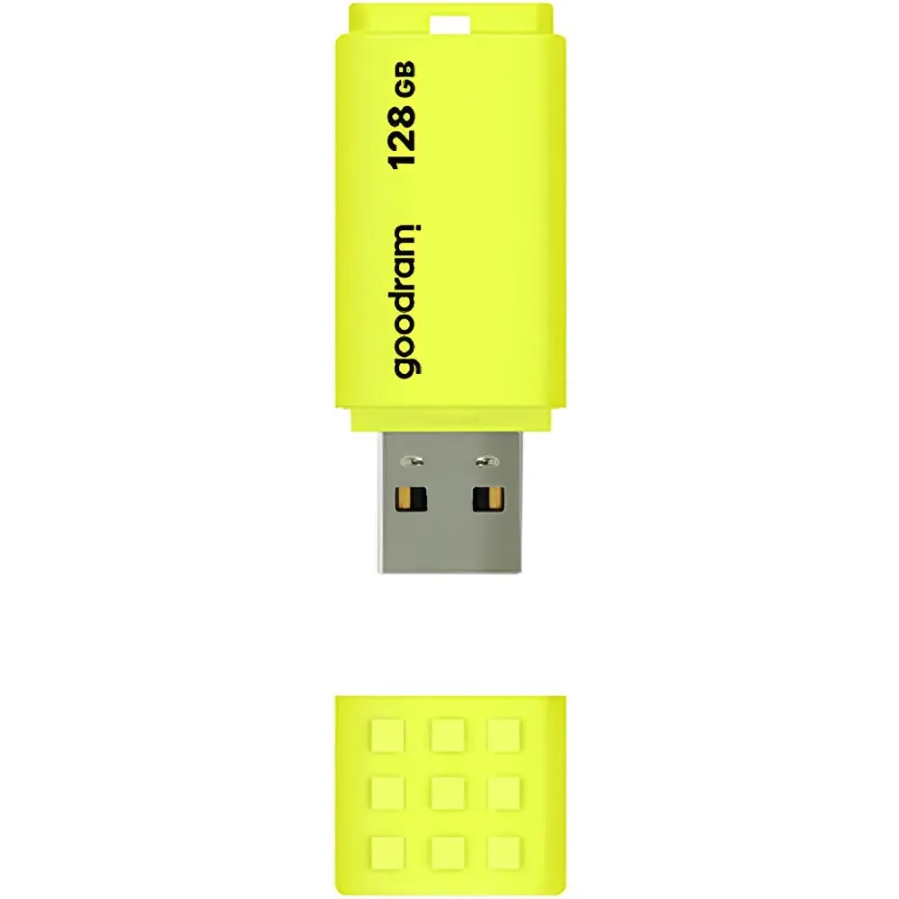 Флеш-накопичувач USB2.0 128GB Goodram UME2 Yellow (UME2-1280Y0R11) - зображення 1