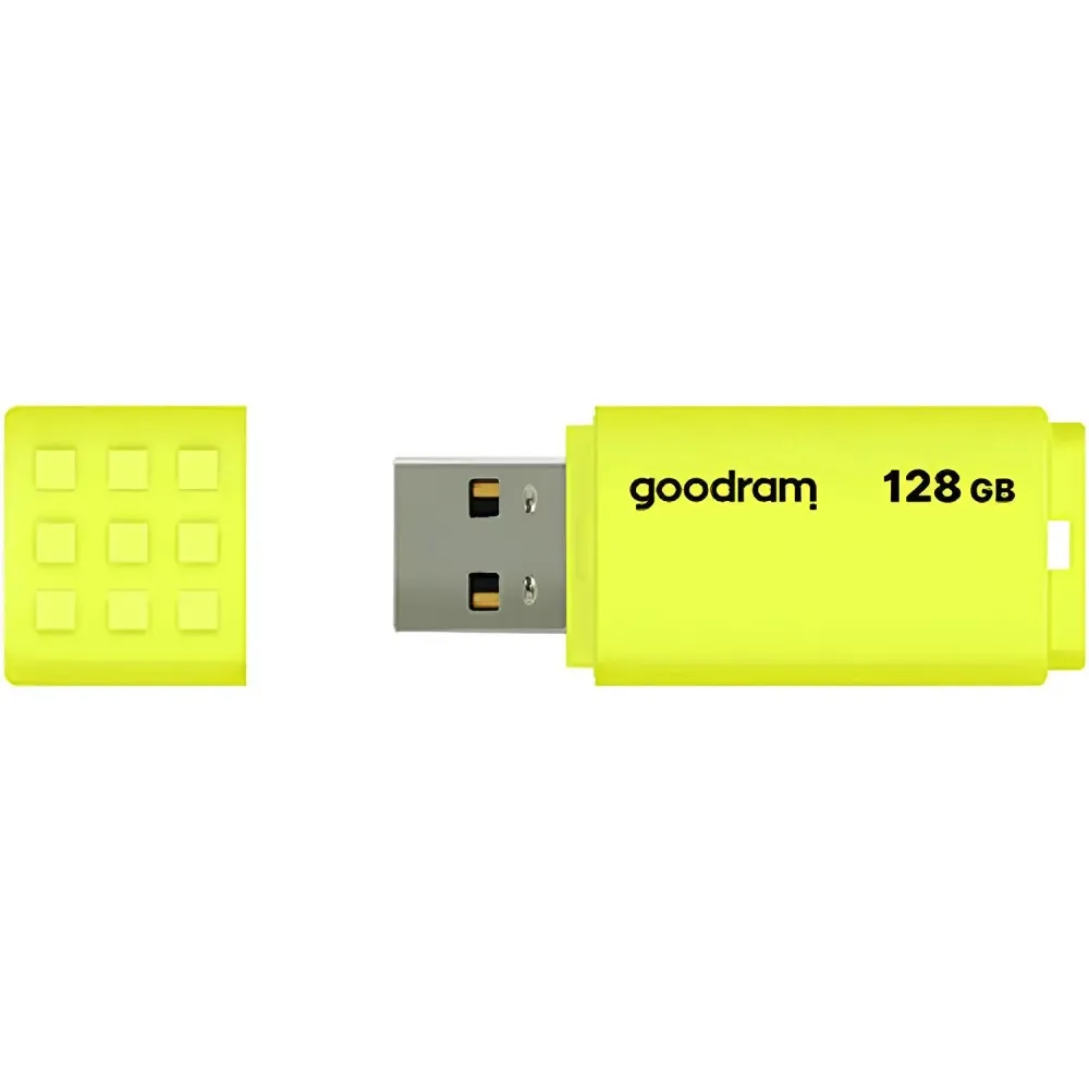 Флеш-накопичувач USB2.0 128GB Goodram UME2 Yellow (UME2-1280Y0R11) - мініатюра 2