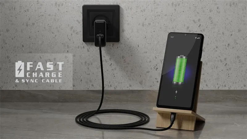 Кабель REAL-EL Premium Fabric USB - USB Type-C (M/M), 2 м, Black (EL123500047) - мініатюра 5