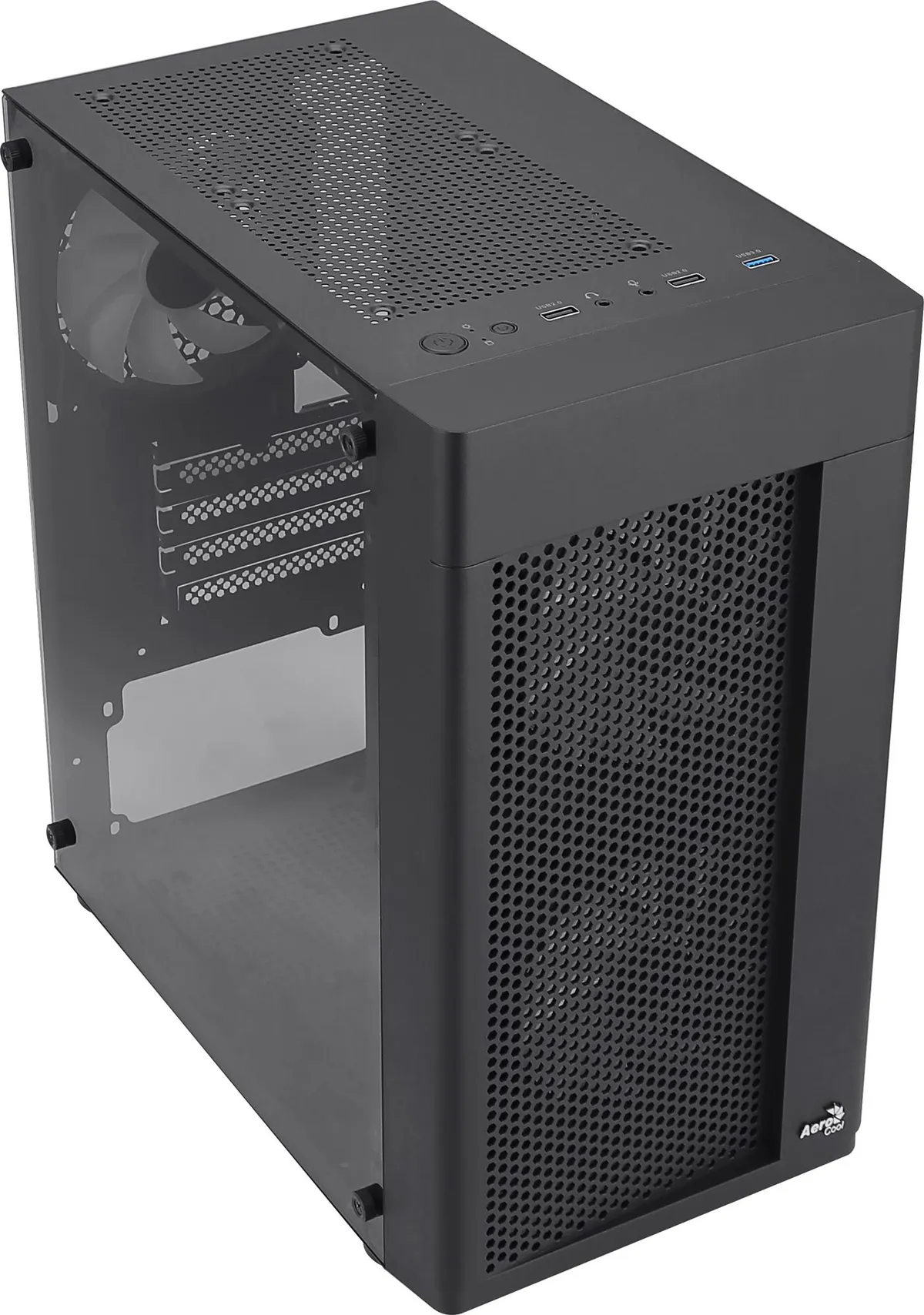 Корпус AeroCool Hexform-G-BK-v2 (ACCX-PV38004.11) Black 600W - мініатюра 17