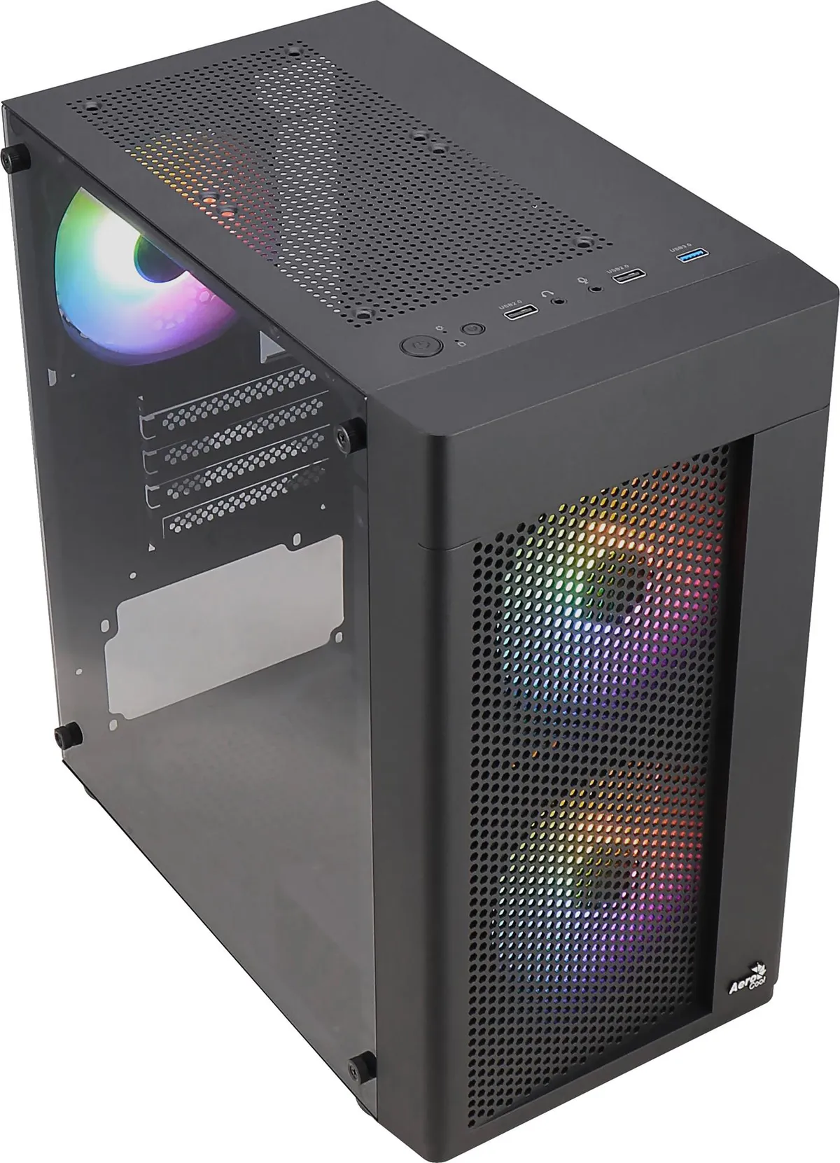 Корпус AeroCool Hexform-G-BK-v2 (ACCX-PV38004.11) Black 600W - мініатюра 18