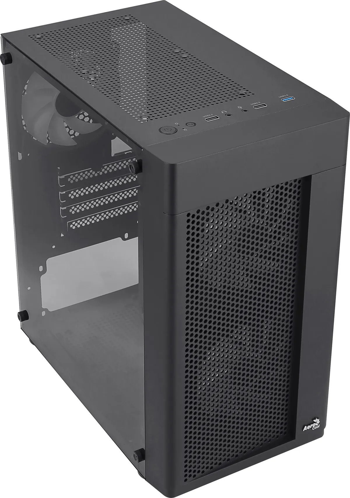 Корпус AeroCool Hexform-G-BK-v2 (ACCX-PV38004.11) Black 600W - мініатюра 7