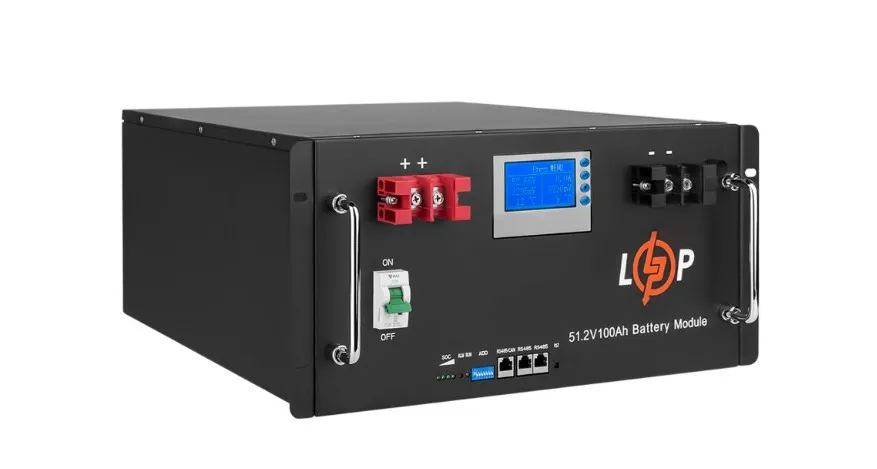 Акумуляторна батарея LogicPower 48V 100 AH (5120Wh) LCD Smart (BMS 100A/100А) LiFePO4 - мініатюра 3